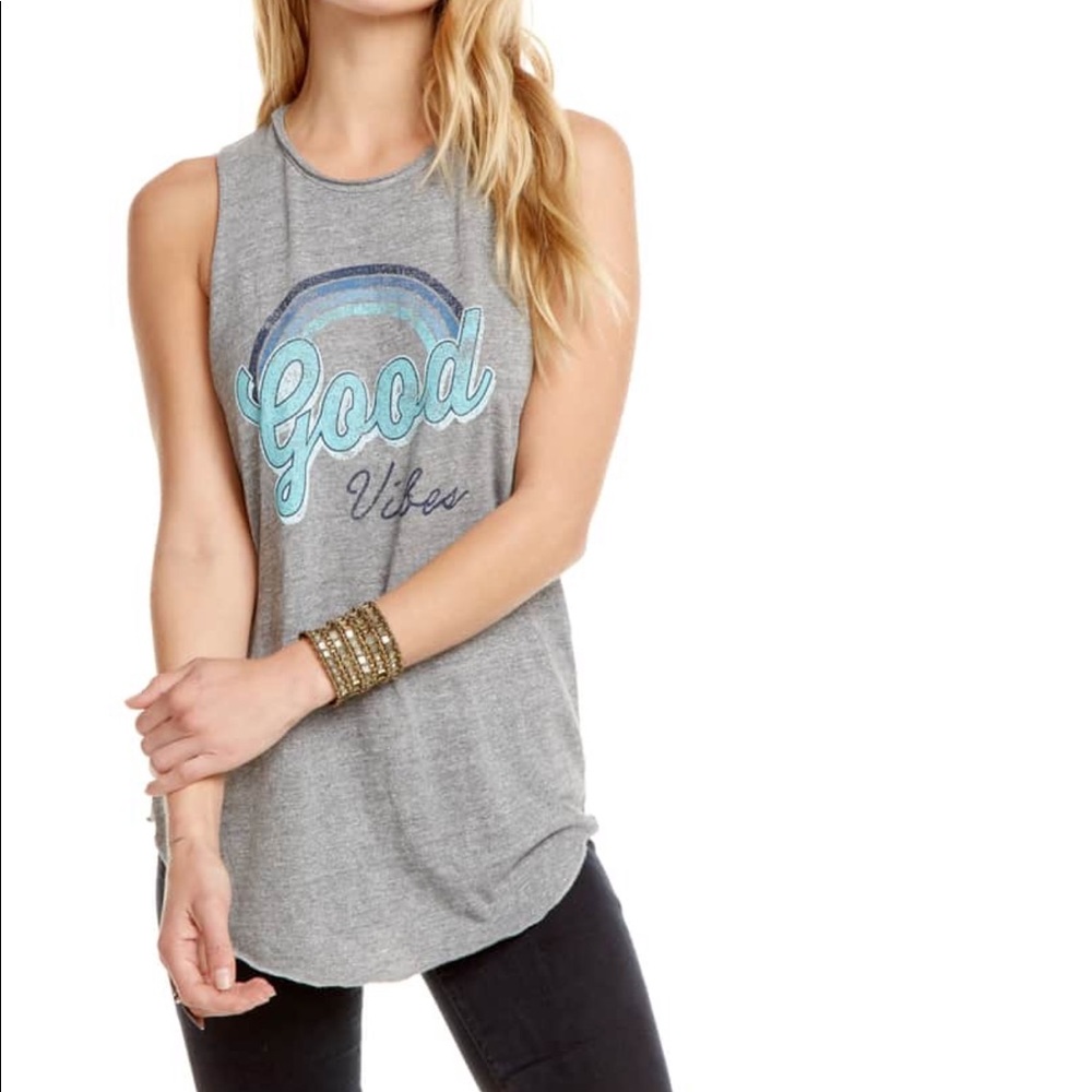 Good Vibes Shirttail Tank
